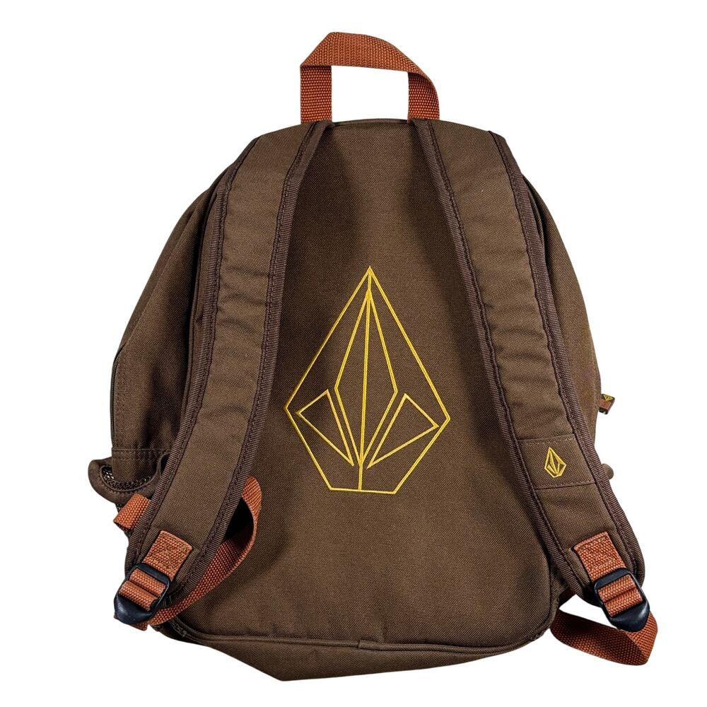 Volcom Academy Backpack Brown School Travel Skate Streetwear Logo Classic